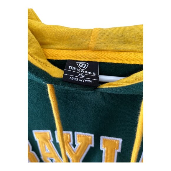 Baylor University Bears Green & Gold Hoodie Sweatshirt Men’s Size XXL – Top of t - Picture 4 of 7